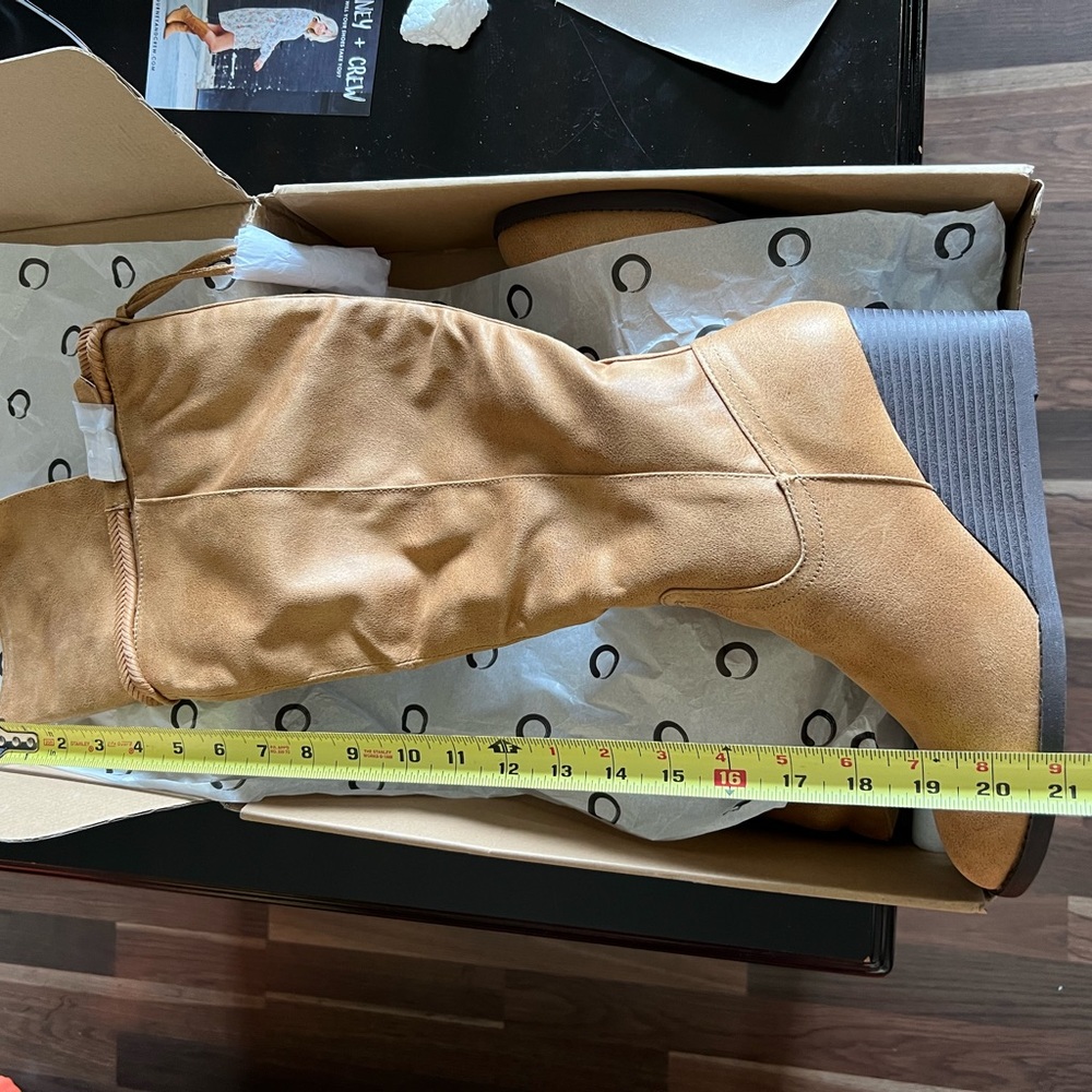 Journey and Crew over the knee wedge boots